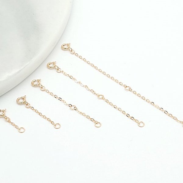 14k 18k 목걸이 팔찌 발찌 늘림 보조체인 연장체인 연장줄 (3cm,5cm,7cm,9cm)