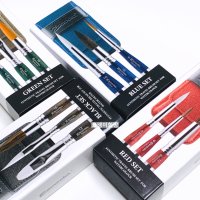 에스꼬다 트래블 붓세트 컬러세트 4종 Black, Red, Blue, Green SET -Escoda travel Brush set 에스코다 브러시세트