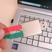 USB to 3.5 AUX 이어폰 마이크 변환 젠더 헤드셋연결