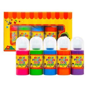 키즈 핑거 도트페인트 60ml 5색 파스텔 세트