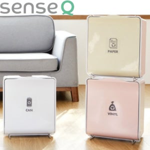 대진테크 senseQ 매직큐브 분리수거함 가정용수납함 재활용품분리통 수납함