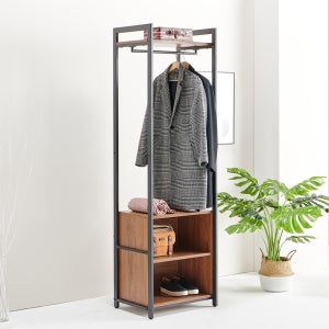 아모르 드레스룸행거 시스템 조립식 옷장 철제 수납 스탠드 옷걸이 행거 D형