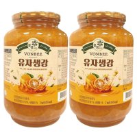 꽃샘식품 본비(vonbee) 유자 생강차 2kg x 2병 / 코스트코 유자 생강청