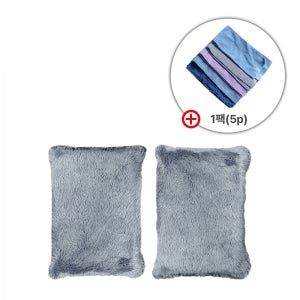 [퓨어스타] 소프트 어플리케이터(그레이, 2개) 자동차 왁스 실내 세차