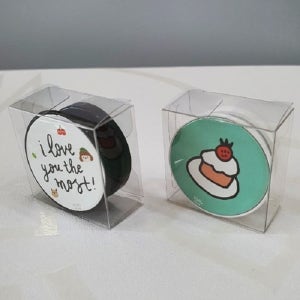 스마트톡 투명상자 50개 / PET PVC 사각케이스 그립톡 포장