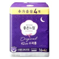 좋은느낌 오리지널 수퍼롱 오버나이트 16+4Px1개 /생리대