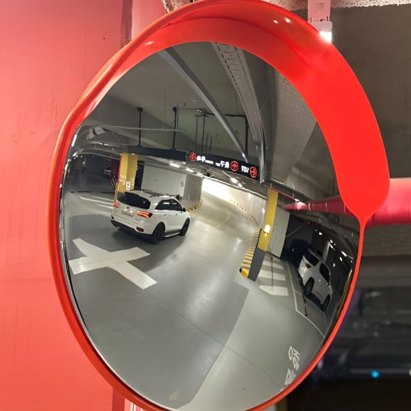 반사경 사각지대 도로 안전 주차장 볼록거울 반사경600