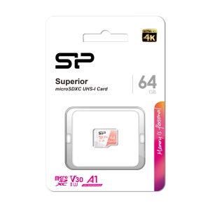 실리콘파워 Superior microSDHC/SDXC UHS-I 4K UHD V30 A1 64GB 마이크로SD