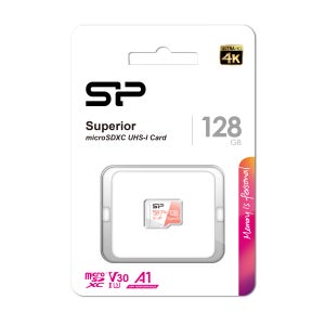 실리콘파워 Superior microSDHC/SDXC UHS-I 4K UHD V30 A1 128GB 마이크로SD
