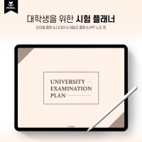 대학생을 위한 시험 플래너 / 아이패드 굿노트 속지 PDF 서식 강의 시험 플래너