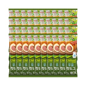 쉐푸드 핫도그 우유, 70g, 40개