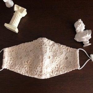 레이스 면 마스크 와이어 필터교체형 패션마스크