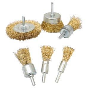 스타크랩 와이어브러시 3P 세트 /베이비브러시 일자 평형 컵