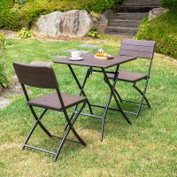 아르망 브로몰딩 야외 테이블 접이식 의자 세트 정원 테라스 카페 옥상 카페 펜션 플라스틱