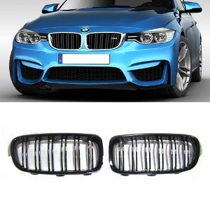 BMW 3시리즈 F30 M3룩 스타일 프론트그릴 (유광블랙타입 / 두줄그릴)