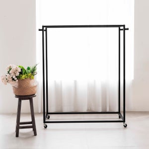 주문 제작행거 의류매장 사각 양면 드레스룸 인테리어 디자인헹거 스탠드옷걸이