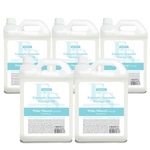에스테소피 아로마틱 바디 마사지 오일 5L 5개 화이트 무향 대용량 25000ml