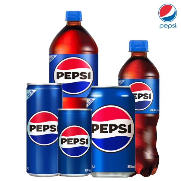 펩시콜라 업소용190ml 245ml 355ml 500ml 1.25L 15입 3개씩 음료수