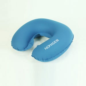 초경량 여행용 목베개 쿠션 기내용 비행기 캠핑용 N-6763 블루