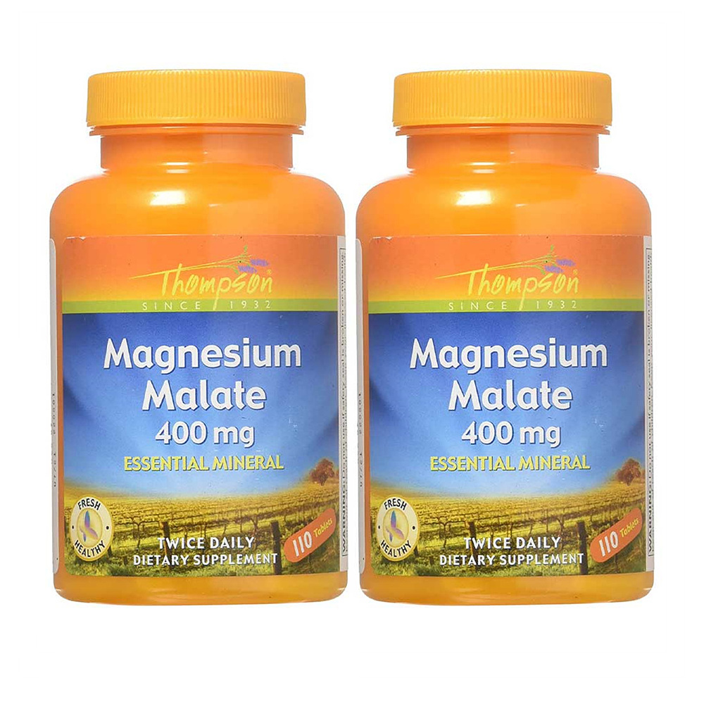 Thompson Magnesium Malate <b>톰슨 마그네슘</b> 말레이트 110정 2팩