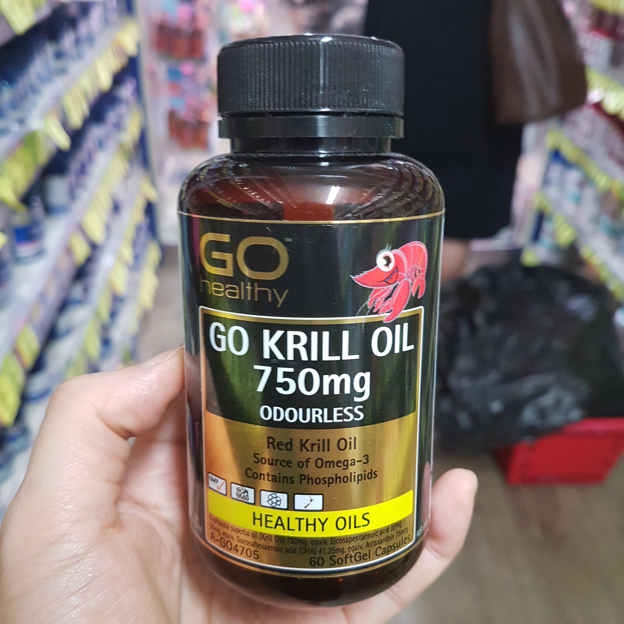 호주 Go헬시 <b>크릴오일 750mg</b> 60캡슐