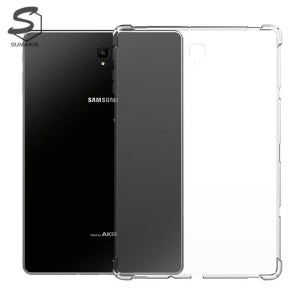 컬러풀 투명 젤리 에어백 슬림 심플 태블릿 케이스 stc022 클리어, 갤럭시 탭 S5e (10.5인치)