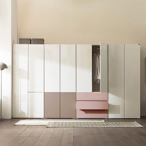 에넥스 컬러핏 싱글 원룸 드레스룸 수납 여닫이 행거형 옷장 800