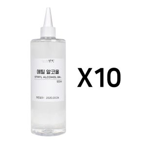 [10개] 맑을담 소독용 식물성 에탄올 에틸알코올 84% 500ml