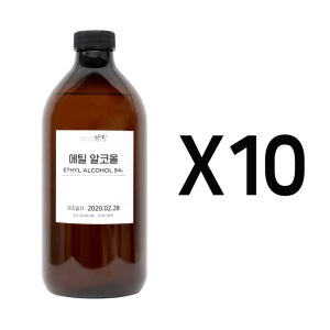 [10개] 맑을담 소독용 식물성 에탄올 에틸 알코올 84% 1L