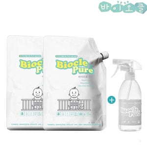 바이오클 퓨어 4리터x2개+빈용기 500ml/뿌리는 소독제