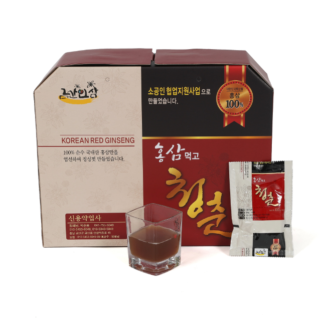 홍삼먹고청춘 <b>홍삼액 100ml</b> × 50포