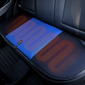(12.15~21 오토슈퍼위크) 차량용 열선시트 전기방석 논슬립 온열시트 3.블루 뒷좌석 12/24V