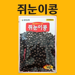 쥐눈이콩 씨앗 30g/동원 씨 종자 채소 다채 치커리 겨자 시저스 비타민채 케일 잔디