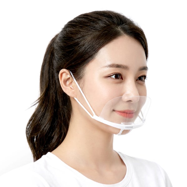 스토리빙 투명 위생마스크 업소용 주방 식당 요리 조리용 입가리개