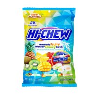 모리나가 하이츄 하이쮸 하이쭈 후르츠 캔디 트로피컬 믹스 3.53oz(100g) 6팩 Morinaga Hi-Chew Chewy Fruit Candy Tropical Mix