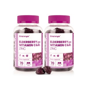 비타민젤리 엔젯오리진 엘더베리 비타민 C D 아연 70구미 2통