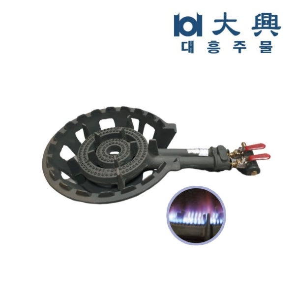 업소용 주물 버너 쌍관버너 화구 간택기 가스버너 2구 3구 LPG 대흥