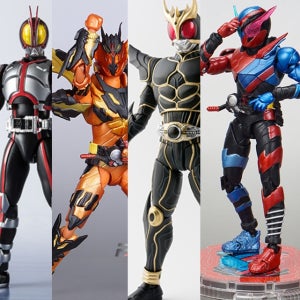 가면라이더 액션 관절 피규어 5종