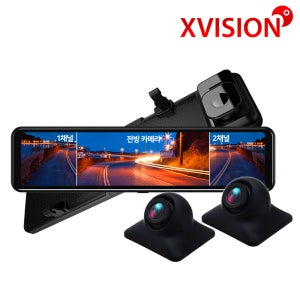 FULL HD 1080P 12인치 3채널 터치스크린 룸미러블랙박스모니터/측방/전방카메라/후방카메라/64GB포함/i1203S