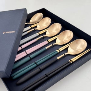 골든벨 로마 골드 수저세트 숟가락 젓가락