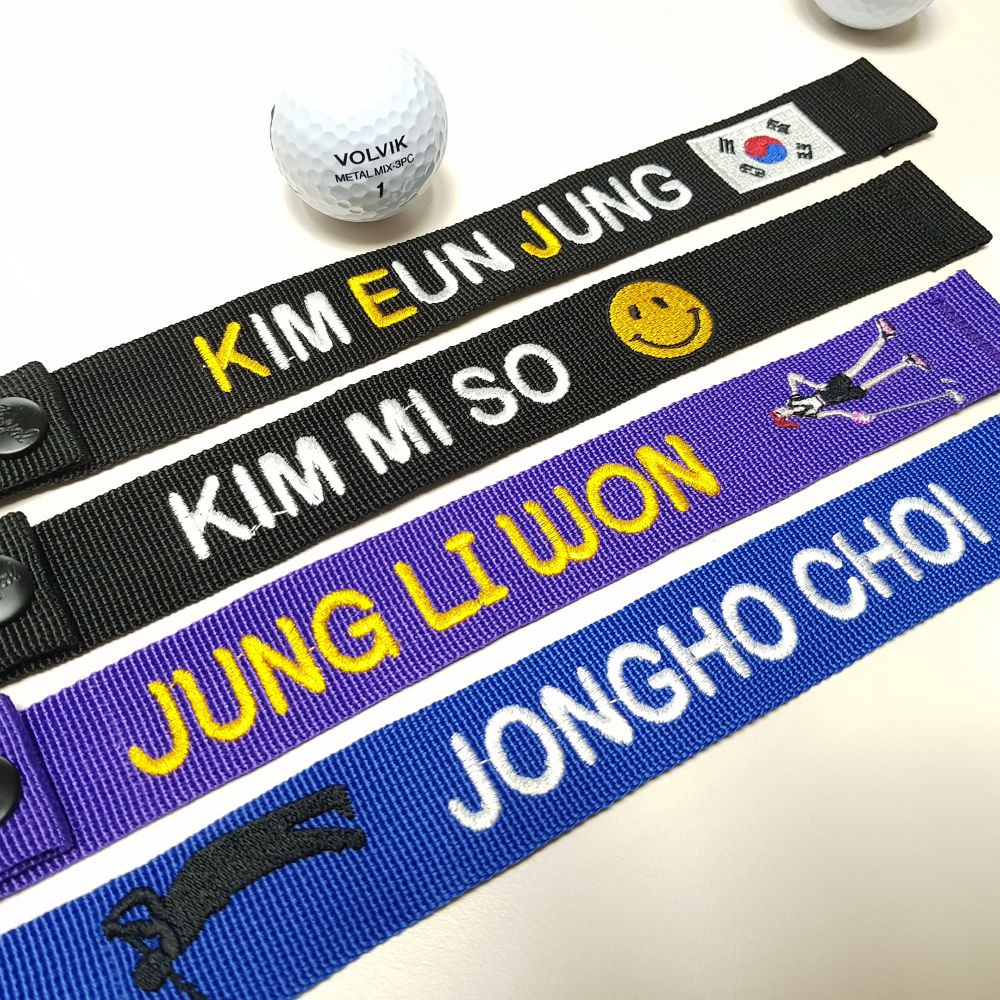 커스텀 자수 골프네임택 캐디백 보스턴백 골프악세사리