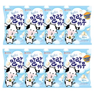 롯데 말랑카우 밀크 158g x 8개
