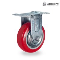 우레탄바퀴 바퀴 PVC 캐스터 카트 운반 고정형 1.5인치