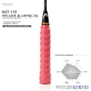 키모니 홀스파이럴그립 배드민턴그립 KGT119