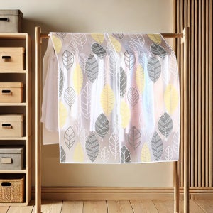 유니킨 행거 가리개 가림막 옷장 의류 덮개 커버 잎파리