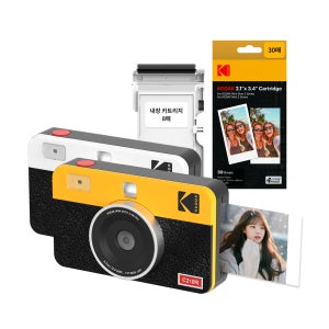코닥 포토프린터 필름카메라 미니샷 2 레트로 + 카트리지 38매 번들 C210R