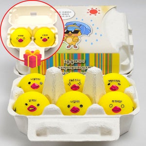 volvik 볼빅 골프공 6구 계란 캐릭터 무광 2피스 컬러볼 선물세트 제작 인쇄