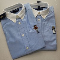 폴로 보이즈 곰돌이 옥스포드셔츠 Boys Bear Cotton Oxford Shirt