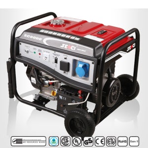 센쉬 이동식 강력 산업용발전기 8KW SC8000