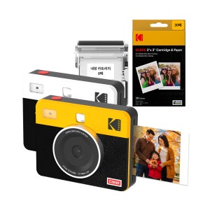 코닥 포토프린터 필름카메라 미니샷 3 레트로 + 카트리지 38매 번들 C300R